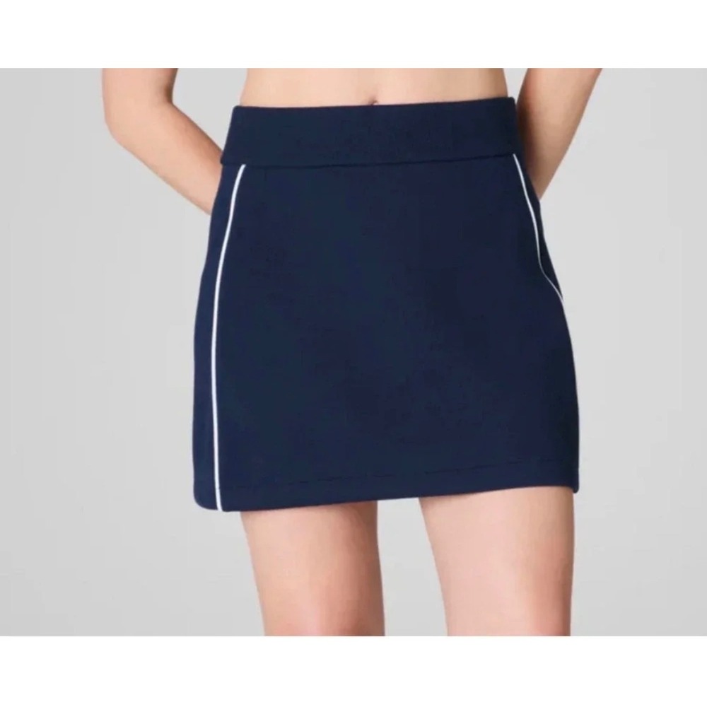 Spanx AirPique Skort Timeless Navy White Trim 21414R Size 2X Plus NWT Snag